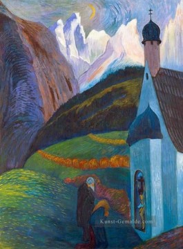 Kirche Marianne von Werefkin Expressionismus Ölgemälde